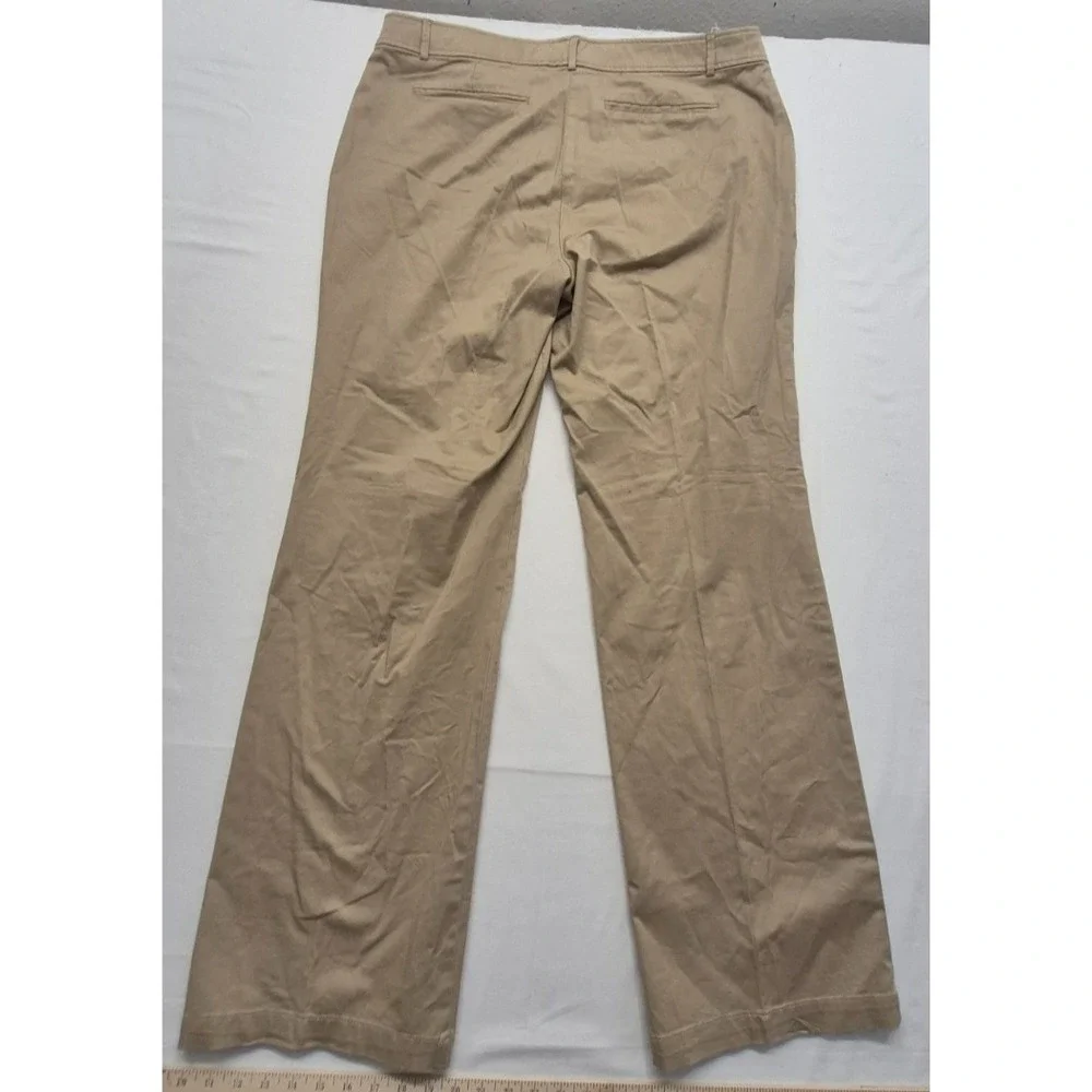 New York &‎ Company women's khaki flat front chino pants sz. 18 tall Cotton